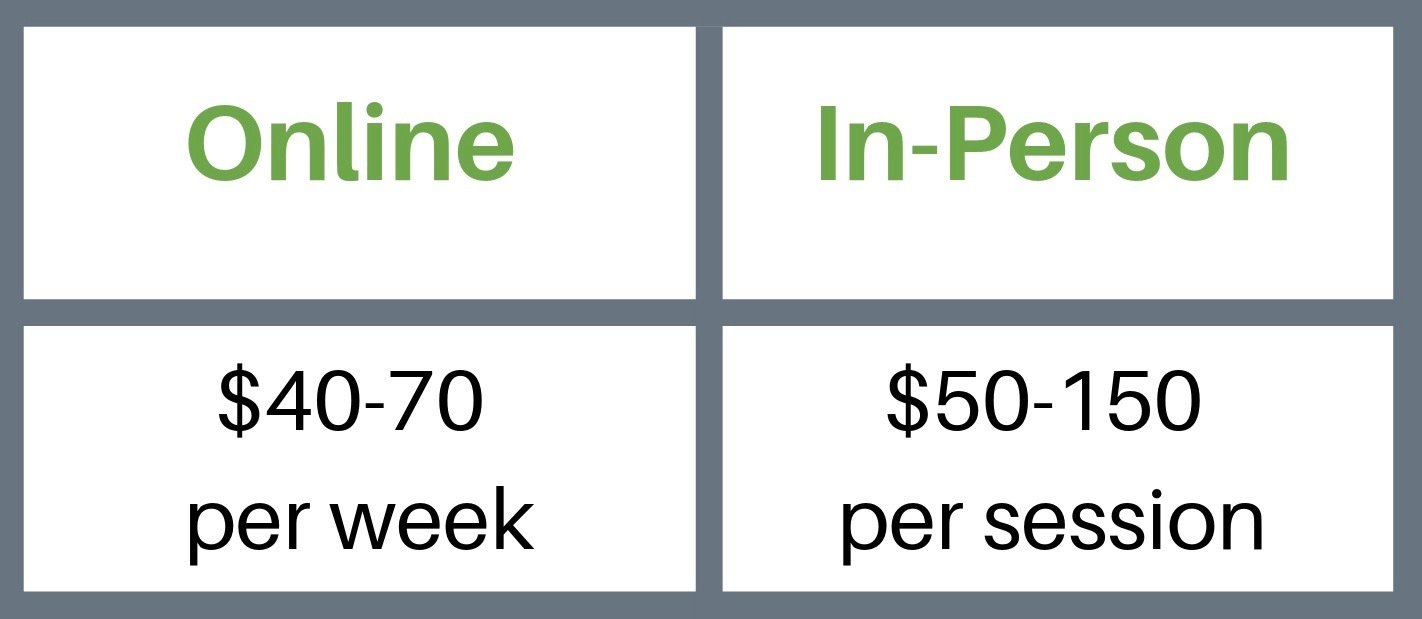 average cost therapy session