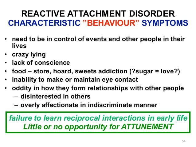 rad disorder in teenager