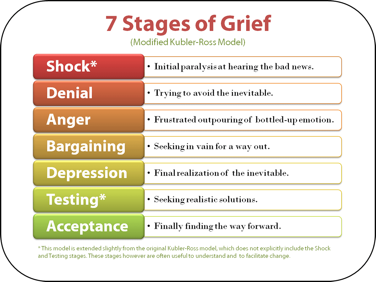 Image result for five stages of grief
