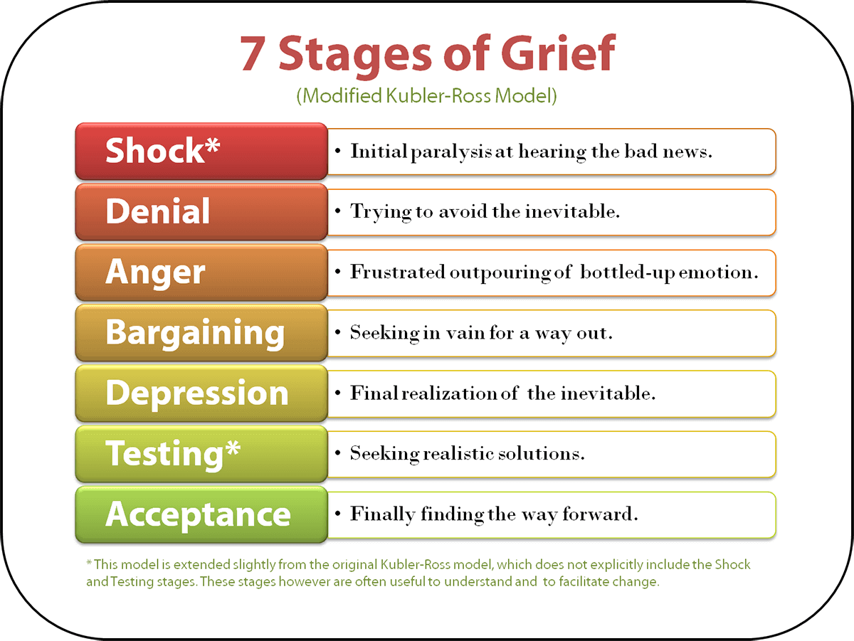 stages of thesis grief